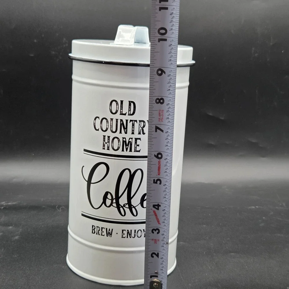 Canisters Sets for the Kitchen, White Metal Airtight Kitchen Canisters